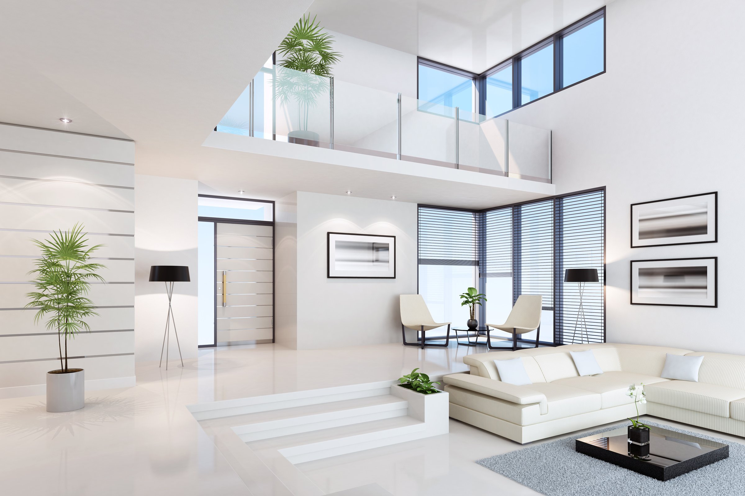 White Penthouse Interior